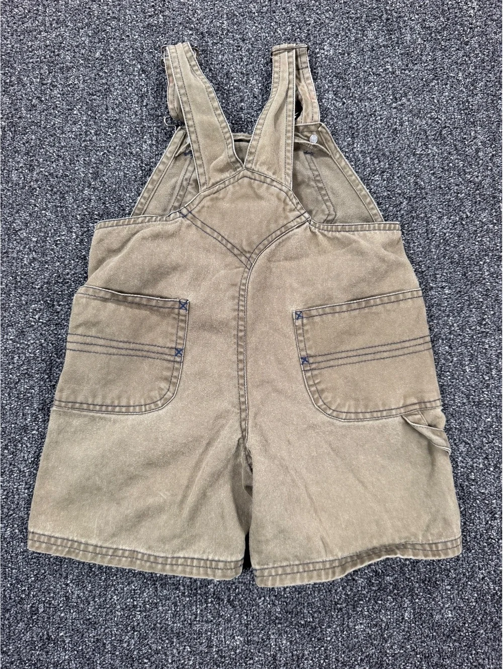 Vintage Y2K Toddler 3T olive green Bob the builder overalls